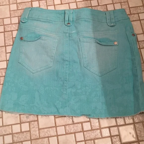Teal Tie Dye skirt - Picture 2 of 3